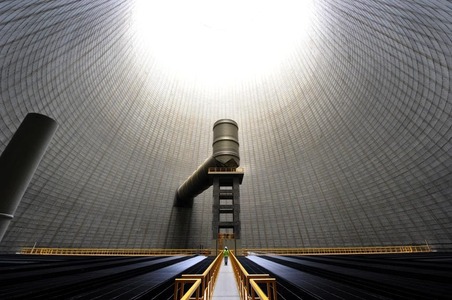 Innenleben des Kühlturms