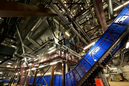 Bodenascheentsorgung im Kesselhaus