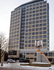 Das Rathaus der Stadt Lünen wird ab 2013 mit Fernwärme des Trianel Kohlekraftwerks versorgt.