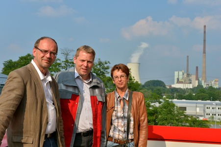 Rainer Schmeltzer (MdL) besucht das Kraftwerk in seinem Wahlkreis in Lünen.